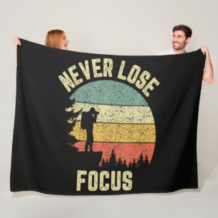 Lustiger Fotograf verliert nie den Fokus Fleecedecke