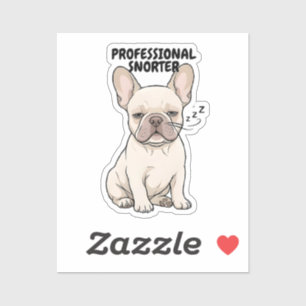 Lustiger Französische Bulldogge Design als profess Aufkleber