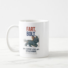Lustiger Französische Bulldogge Furz Bolt Hund Hum Kaffeetasse