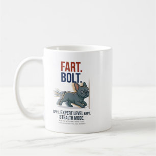Lustiger Französische Bulldogge Furz Bolt Hund Hum Kaffeetasse