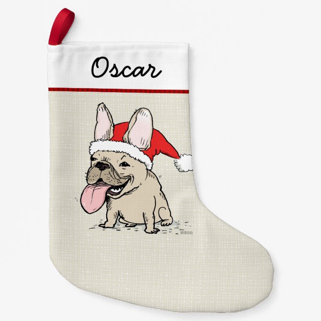Lustiger französische kleiner weihnachtsstrumpf (Vorderseite)