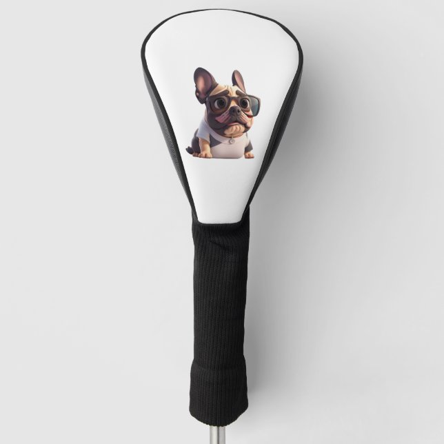 lustiger französischer Bulldog! Wesentlicher T - S Golf Headcover (Vorderseite)