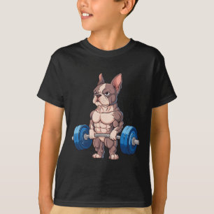 Lustiger Französischer Bulldogge Gewichtheben Body T-Shirt
