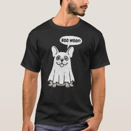 Lustiger französischer Bulldogge Halloween-Geister T-Shirt
