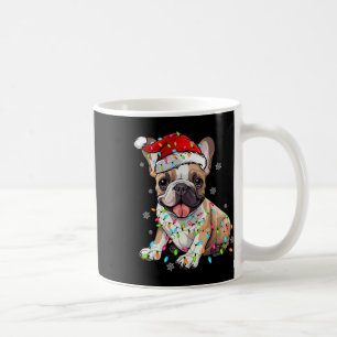 Lustiger Französischer Bulldogge Hund Baum Weihnac Kaffeetasse
