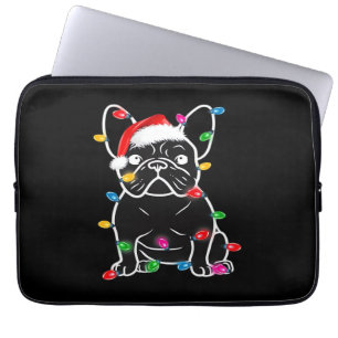 Lustiger Französischer Bulldogge Hund Baum Weihnac Laptopschutzhülle