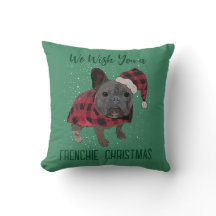 Lustiger französischer Bulldogge Weihnachten
