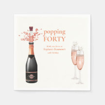 Lustiger Frauen Champagner-Korken 40. Geburtstag