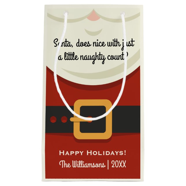 Lustiger frecher oder Nizza Kleine Geschenktüte (Vorderseite)