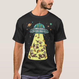 Lustiger Frettchen Ufo T-Shirt