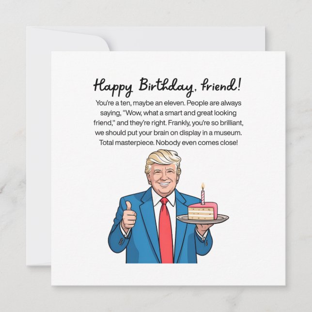 Lustiger Freund Geburtstag  Karte (Vorderseite)