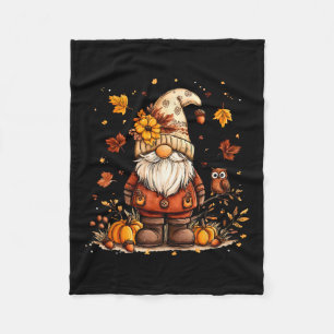 Lustiger Friedensgnom Halloween Erntedankfest Kürb Fleecedecke