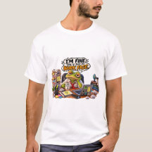 Lustiger Frosch Büro Humor T-Shirt