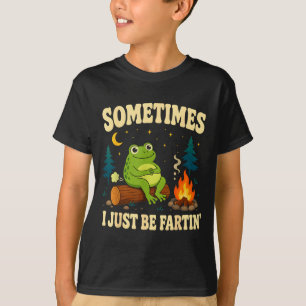 Lustiger Frosch-Furz-Witz Camping Lagerfeuer Tier T-Shirt