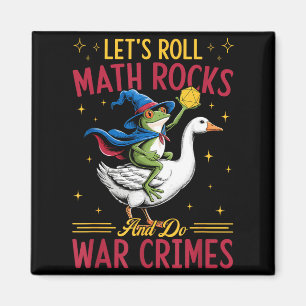 Lustiger Frosch Gans Let's Roll Design Magnet