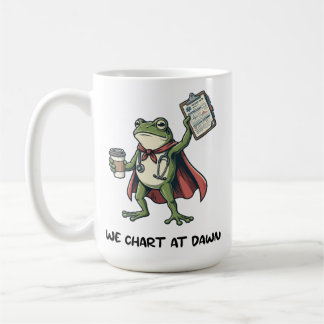 Lustiger Frosch-Krankenschwester Wir dokumentieren Kaffeetasse