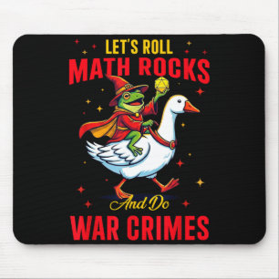 Lustiger Frosch Lass Uns Mathesteine Rollen Und Kr Mousepad