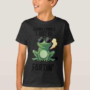 Lustiger Frosch - Manchmal furze ich einfach T-Shirt
