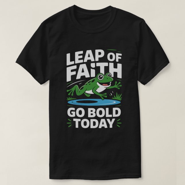 Lustiger Frosch Motivations-T-Shirt T-Shirt (Design vorne)