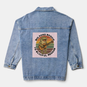 lustiger Froschgesang Jeansjacke