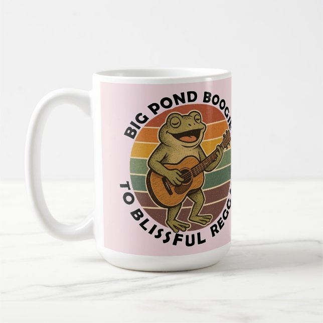 lustiger Froschgesang Kaffeetasse (Links)