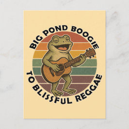 lustiger Froschgesang Postkarte