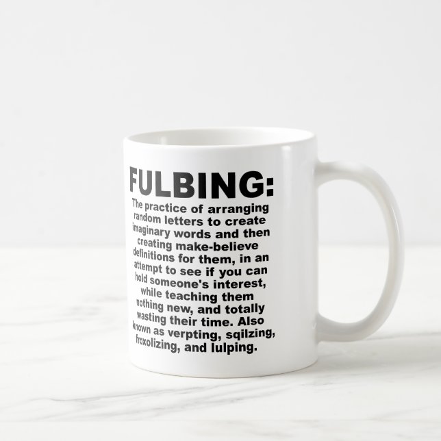 Lustiger Fulbing-Becher oder Reisebecher Kaffeetasse (Rechts)