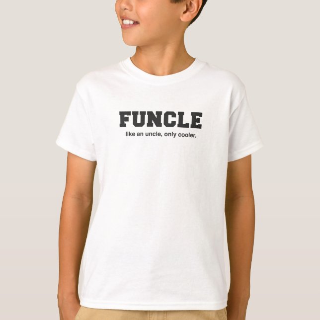Lustiger Funcle Uni-Druck T-Shirt (Vorderseite)