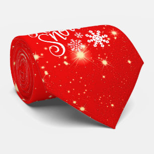 Lustiger funkelnder Lass es schneien Weihnachten Krawatte