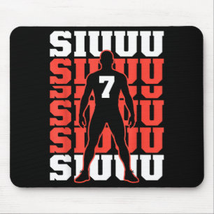 Lustiger Fußball-Fan-Liebhaber Siuuuu Fußballspiel Mousepad
