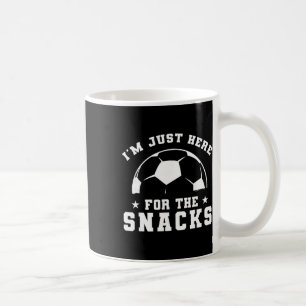 Lustiger Fußball, ich bin nur wegen der Snacks hie Kaffeetasse