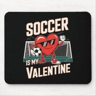 Lustiger Fußball ist meine Valentinsgrußpose  Mousepad