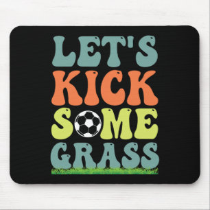 Lustiger Fußball Lass uns etwas Gr für Mama Tochte Mousepad