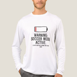 Lustiger Fußball-Modus Aktiv Niedrige Batterie Dis Tri-Blend Shirt