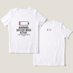 Lustiger Fußball-Modus Aktiv Niedrige Batterie Dis Tri-Blend Shirt