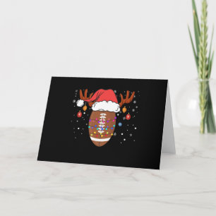 Lustiger Fußball-Rentier-Weihnachtsmann-Hut Weihna Karte