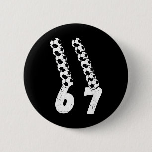Lustiger Fußballfan 6 7 Meme Fußball Gen Alpha Sla Button