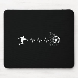 Lustiger Fußballspieler Herzschlag Grafik Srt Fußb Mousepad
