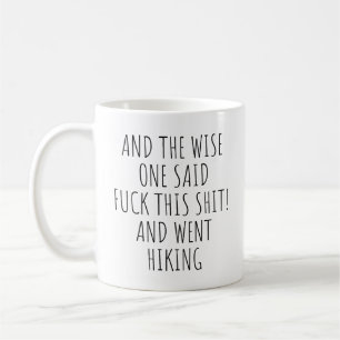 Lustiger Gag-Camping-Geschenk Naturliebhaber & gin Kaffeetasse