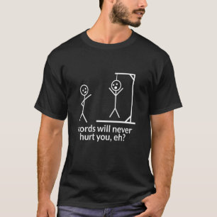 Lustiger Galgenmännchen-Rechtschreib-Bienen-Champ- T-Shirt