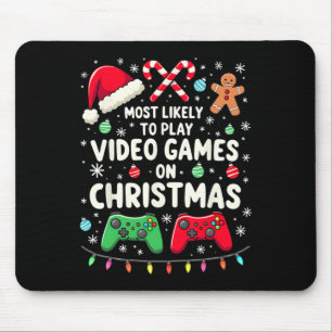 Lustiger Gamer, der am wahrscheinlichsten Videospi Mousepad