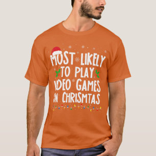 Lustiger Gamer, der wahrscheinlich Videospiele an T-Shirt