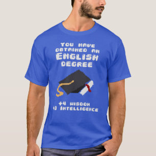 Lustiger gamer des englischen Gradabsolvent RPG T-Shirt