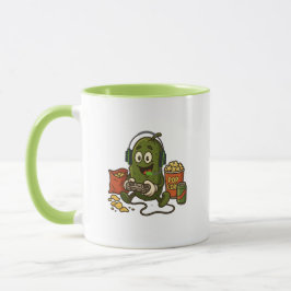 Lustiger Gamer-Einleg-Gurken-Snack-Liebhaber-Carto Tasse