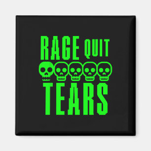 Lustiger Gamer Gaming Sarkasmus Rage Quit Noob Trä Magnet