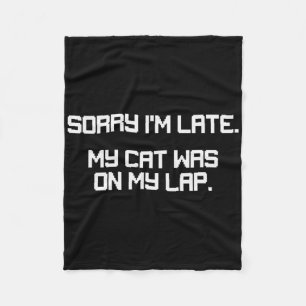 Lustiger Gamer Katzenliebhaber Entschuldigung ich Fleecedecke