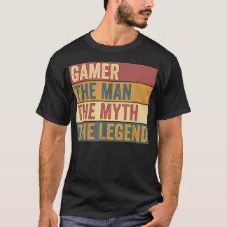 Lustiger Gamer-Legende Videospiel-Spieler T-Shirt