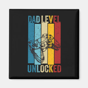 Lustiger Gamer-Vater Level freigeschaltet Neuer Da Magnet