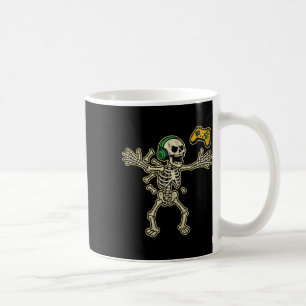 Lustiger Gamer Wütender Skelett-Gamer-Teenager-Jun Kaffeetasse
