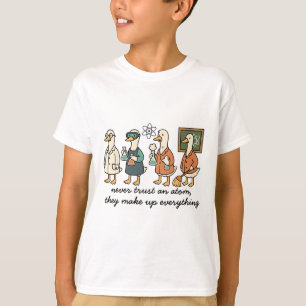 Lustiger Gänse-Wissenschafts-Chemielehrer Stem und T-Shirt